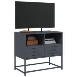 Berkfield Home TV Cabinet Anthracite 68x39x60.5 cm Steel in Black - thumbnail 5