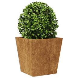 Berkfield Home Garden Planters 40x40x40 cm 2 pcs Corten Steel in Brown - Size: 40 x 40 x 40 cm - thumbnail 4