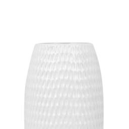 Wyld and Coco 25cm White Stoneware Vase Minimalist Pattern - thumbnail 4