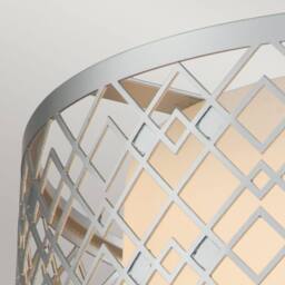Netlighting Ziggy 2 Light Cylindrical Pendant Ceiling Light Lacquered Silver - thumbnail 2
