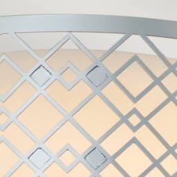 Netlighting Ziggy 2 Light Cylindrical Pendant Ceiling Light Lacquered Silver - thumbnail 5