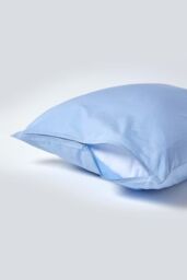 Homescapes Continental Egyptian Cotton Pillowcase 200 TC, 60 x 60 cm in Blue - thumbnail 3