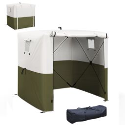 OUTSUNNY 2 x 2m Pop Up Gazebo with Sides Easy up Party Tent with Carry Bag in Green - thumbnail 2