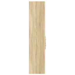 Berkfield Home Highboard Sonoma Oak 70x42.5x185 cm Engineered Wood in Light Oak - thumbnail 5