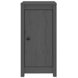 Berkfield Home Sideboards 2 pcs Grey 40x35x80 cm Solid Wood Pine - Size: 40 x 35 x 80 cm - thumbnail 5