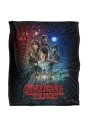 Coperta Morbida Stranger Things Luci Di Natale Alfabeto, Microfibra 152x127 Cm, Stampa Vivace, Regalo Per Fan