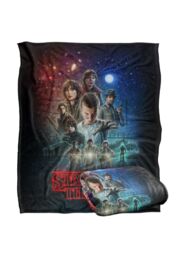 Stranger Things Season One Officially Licensed Silky Touch Super Soft Throw Blanket 152 x 127 cm in White - thumbnail 2