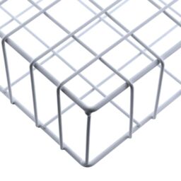 Hinsinc Black Wire Magazine Newspaper Basket Wall Mounted Post Storage Organizer in White - thumbnail 4