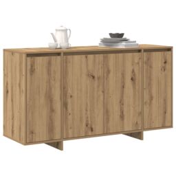 Berkfield Home Oak Sideboard Artisan Oak Wood Composite 135 x 41 x 75 cm in Brown - thumbnail 3
