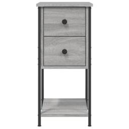 Berkfield Home Durable Bedside Cabinet Grey Sonoma 32x42x70 cm Engineered Wood - Size: 32 x 42 x 70 cm - thumbnail 6