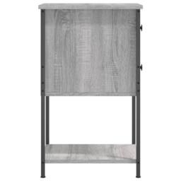 Berkfield Home Durable Bedside Cabinet Grey Sonoma 32x42x70 cm Engineered Wood - Size: 32 x 42 x 70 cm - thumbnail 7