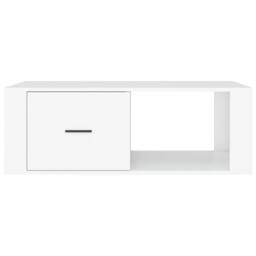 Berkfield Home Decorative Coffee Table White 100x50.5x35 cm Engineered Wood - thumbnail 6