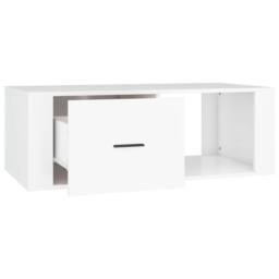 Berkfield Home Decorative Coffee Table White 100x50.5x35 cm Engineered Wood - thumbnail 7