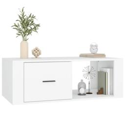 Berkfield Home Decorative Coffee Table White 100x50.5x35 cm Engineered Wood - thumbnail 4