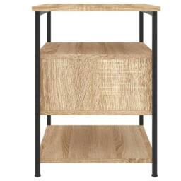 Berkfield Home Bedside Cabinet Sonoma Oak 40x42x56 cm Engineered Wood in Light Tan - Size: 40 x 42 x 56 cm - thumbnail 7