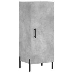 Berkfield Home Highboard Concrete Grey 34.5x34x180 cm Engineered Wood - thumbnail 7