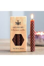 KDMD Set of 6 Brown Beeswax Spell Candles - thumbnail 5