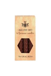 KDMD Set of 6 Brown Beeswax Spell Candles - thumbnail 2