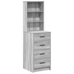 Berkfield Home Highboard Grey Sonoma 40x41x135 cm Engineered Wood - Size: 40 x 41 x 135 cm - thumbnail 2