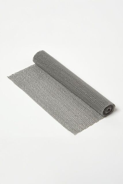 Homescapes Black, White, or Grey Rubber Non-Slip Mat - Size: Medium - image 1