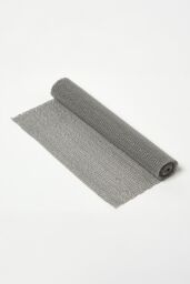 Homescapes Black, White, or Grey Rubber Non-Slip Mat - Size: Medium - thumbnail 1