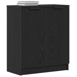 Berkfield Home Sideboard Black Oak 60x30x70 cm Engineered Wood - Size: 60 x 30 x 70 cm - thumbnail 3