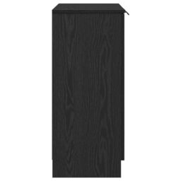 Berkfield Home Sideboard Black Oak 60x30x70 cm Engineered Wood - Size: 60 x 30 x 70 cm - thumbnail 8