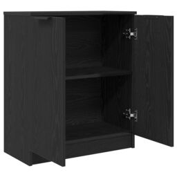 Berkfield Home Sideboard Black Oak 60x30x70 cm Engineered Wood - Size: 60 x 30 x 70 cm - thumbnail 5