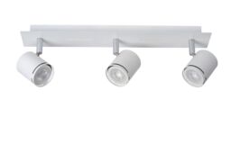 Lucide 'RILOU' Dimmable Rotatable Indoor LED Ceiling Spotlight Bar GU10 in White - thumbnail 2