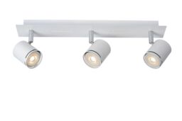 Lucide 'RILOU' Dimmable Rotatable Indoor LED Ceiling Spotlight Bar GU10 in White - thumbnail 1
