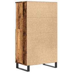 Berkfield Home Highboard Old Wood 60x36x110 cm Engineered Wood in Brown - Size: 60 x 36 x 110 cm - thumbnail 7