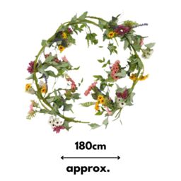 Marco Paul 6ft Artificial Flower Outdoor Garland - thumbnail 2
