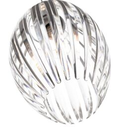 Happy Homewares Modern Designer Easy Fit Pendant Shade with Beautiful Clear Acrylic Curved Rods - thumbnail 2