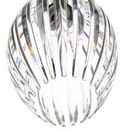 Happy Homewares Modern Designer Easy Fit Pendant Shade with Beautiful Clear Acrylic Curved Rods - thumbnail 3