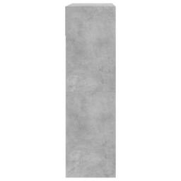 Berkfield Home Shoe Cabinet with 2 Flip-Drawers Concrete Grey 80x34x116 cm - Size: 80 x 34 x 116 cm - thumbnail 7