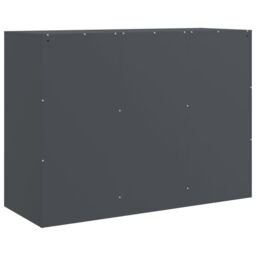 Berkfield Home Sideboard Anthracite 99x39x73 cm Steel - Size: 99 x 39 x 73 cm - thumbnail 9