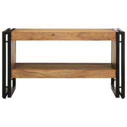 Berkfield Home Coffee Table 70x50x38 cm Solid Wood Acacia in Brown - Size: 70 x 50 x 38 cm - thumbnail 4