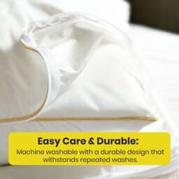 Brightr Sleep Premium Tencel Waterproof Pillow Protector in White - thumbnail 5