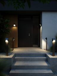 Nordlux Modern Outdoor Garden Post Black Aluminium GU10 Weatherproof, IP54 - thumbnail 7