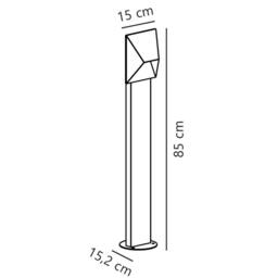 Nordlux Modern Outdoor Garden Post Black Aluminium GU10 Weatherproof, IP54 - thumbnail 8