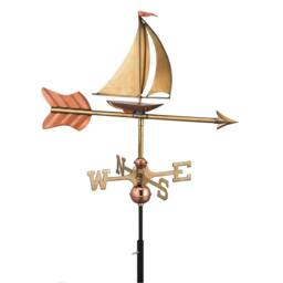 Good Directions Cottage Yacht Copper Weathervane - H66 x W56 x L28 cm