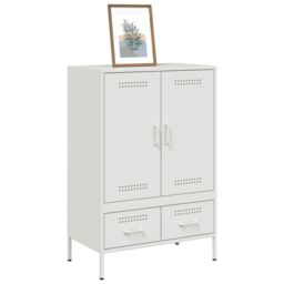Berkfield Home Highboard White 68x39x101.5 cm Steel - thumbnail 4