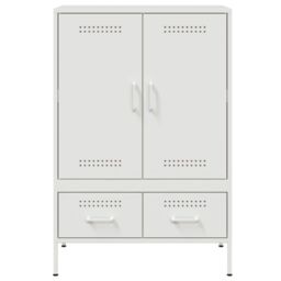 Berkfield Home Highboard White 68x39x101.5 cm Steel - thumbnail 6