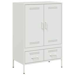 Berkfield Home Highboard White 68x39x101.5 cm Steel - thumbnail 2