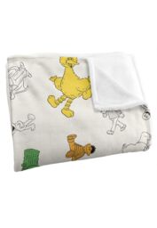 Sesame Street Full Character Pattern Silky Touch Super Soft Throw Blanket 152 X 127 cm in White - thumbnail 3