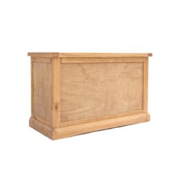 Cabinet Bits Lucca Waxed Blanket Box Ottoman in Light Brown - thumbnail 3