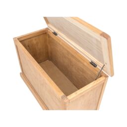 Cabinet Bits Lucca Waxed Blanket Box Ottoman in Light Brown - thumbnail 4