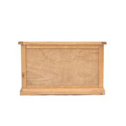 Cabinet Bits Lucca Waxed Blanket Box Ottoman in Light Brown - thumbnail 2
