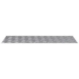 Berkfield Home Aluminum Checker Plates 2 pcs Non-Slip 100x40 cm in Grey - Size: Medium - thumbnail 2