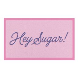 Artsy Mats Hey Sugar Indoor & Outdoor Doormat - 70x40cm in Pink - Size: 40 cm x 70 cm - thumbnail 2
